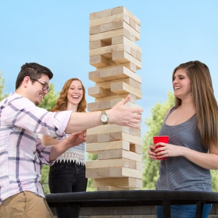Toy Time Giant Outdoor Wooden Stacking Block Game 320895PZW
